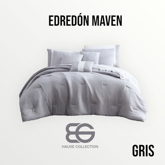 Edredón Maven set de 10 piezas Gris