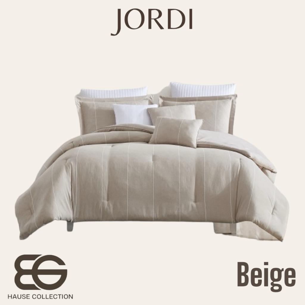 Edredón Jordi set de 8 piezas Beige