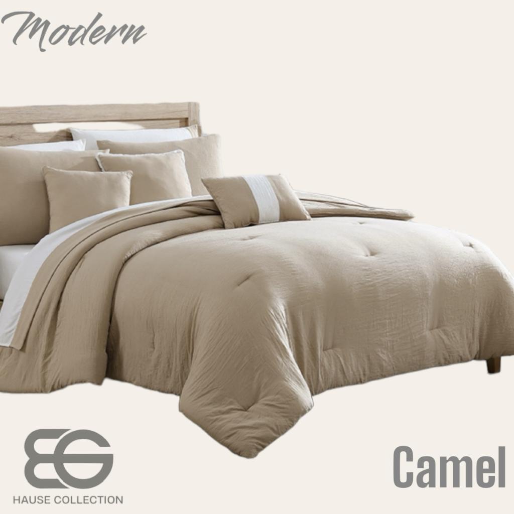 Edredón Modern set de 10 piezas Camel