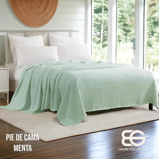 Pie de cama Menta